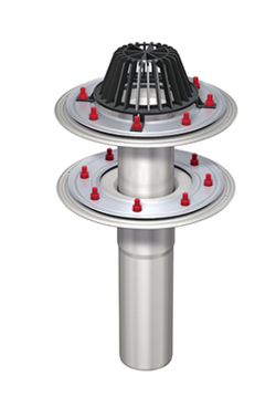 Stainless steel roof siphonic drainage