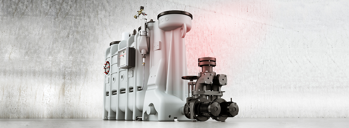Render of Grease separator LipuSmart - grease separation solution