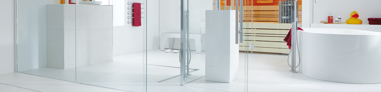 Flexibility of ACO shower channel Flexibility of ACO shower channel